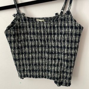 Brandy Melville Smocked Crop Top
